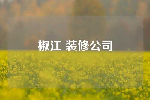 椒江 装修公司