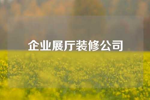 企业展厅装修公司