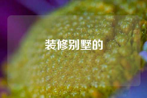 装修别墅的
