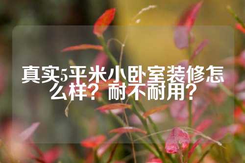 真实5平米小卧室装修怎么样？耐不耐用？