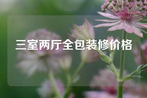 三室两厅全包装修价格