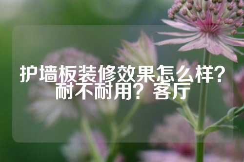 护墙板装修效果怎么样？耐不耐用？客厅