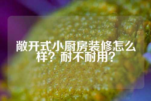 敞开式小厨房装修怎么样？耐不耐用？
