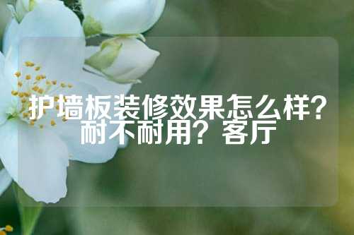 护墙板装修效果怎么样？耐不耐用？客厅